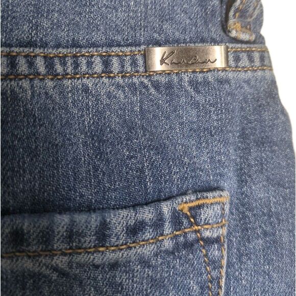 NEW KanCan Denim Shorts Murphy 28 High Rise Distressed Raw Hem Medium Wash 9/28 - Picture 6 of 12